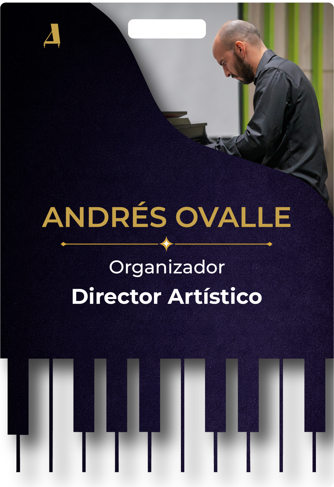 Andrés Ovalle director artístico del Piano Summer Camp 2026.