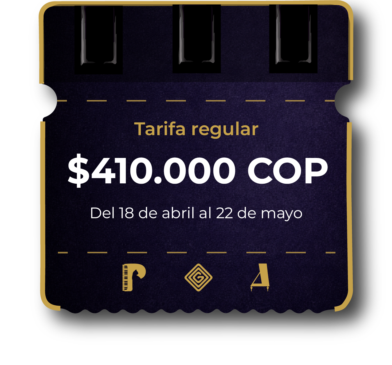 Precio de inscripción individual pronto pago para el Piano Summer Camp 2026.